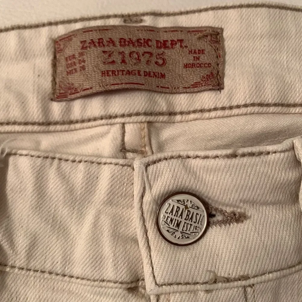 Zara Basic Heritage Skinny Distressed Denim Women’s Jeans Size 4
